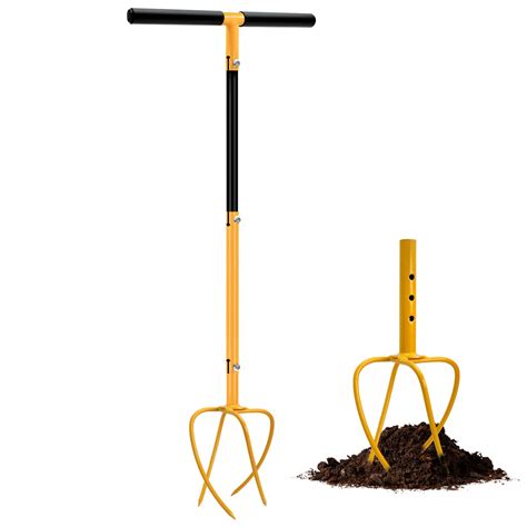 Buy Hand Tiller Garden Tiller, Manual Twist Tiller with Long Handle ...