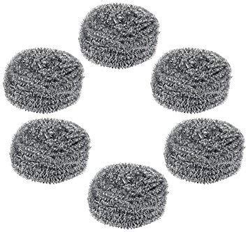 stainless steel scrubber (set of 6),Used to clean utensils : Amazon.in ...
