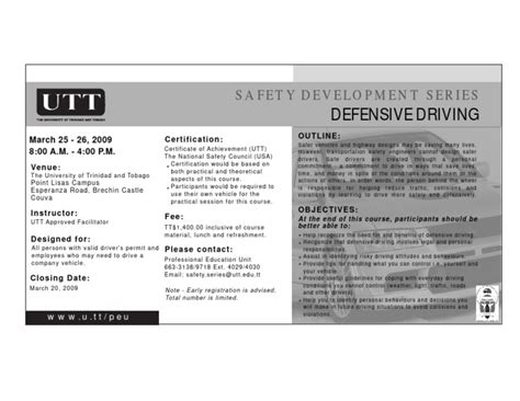 Image result for TML Defensive Driving Scanning Course