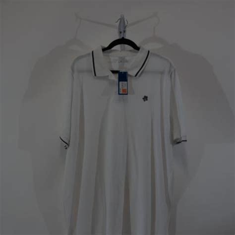 Target Women's Polo Shirt Size 24 T-shirts White, Navy Blue Trim New ...
