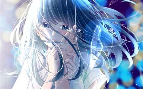 Blue Hair Anime Girl Wallpapers - Wallpaper Cave