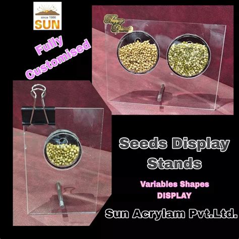 Acrylic Seeds Display Stand Manufacturers In Ahmedabad - Sun Acrylam ...