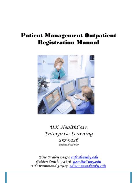 Fillable Online Patient Management Outpatient Registration Manual Fax ...