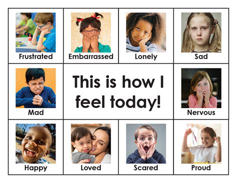 Free Feeling Faces Printable: Fun Emotions Chart - Printables for Everyone