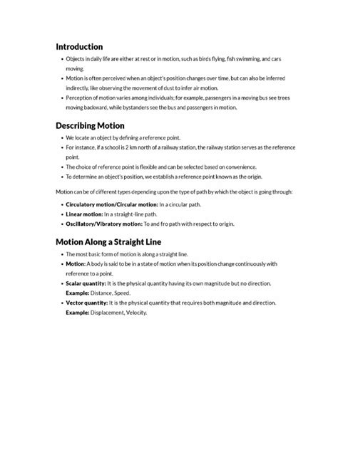 Motion Class 9 in English 的图像结果