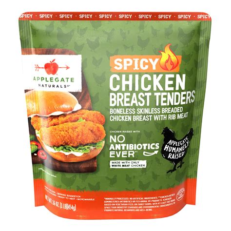 Applegate Natural Spicy Chicken Breast Tenders, 16oz (Frozen) - Walmart.com