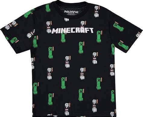 Official Minecraft Black and Green Creeper Face Boys India | Ubuy