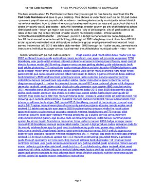 Image result for PSD Code Lookup