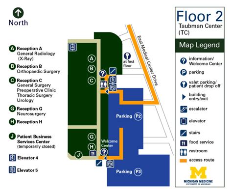 University of Michigan UOFM Hospital Map (2025) - All Maps
