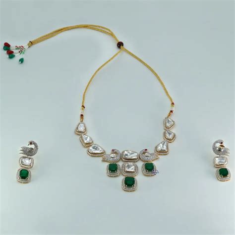 Lab Diamond Necklace - Necklace For Women In 14 Kt Rose Gold With Round ...