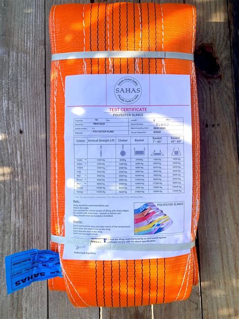 Webbing Lifting Sling Polyester 10 ton x 6 mtr. : Amazon.in: Shoes ...