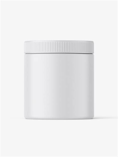 Jar with tampered lid mockup / matt - Mockups Design