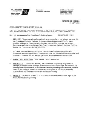 Fillable Online uscg Commandant Instructions Manuals - USCG: CG-612 ...