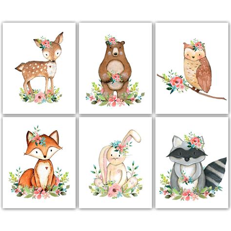 Woodland Animals Nursery Art. Woodland Nursery. Woodland Nursery Art ...