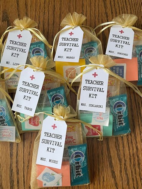 ASSEMBLED Teacher Survival Kit, Teacher Appreciation Gift, Teacher Sur ...