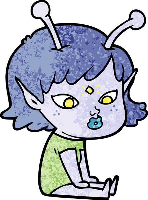 Alien Girl Drawing 的图像结果