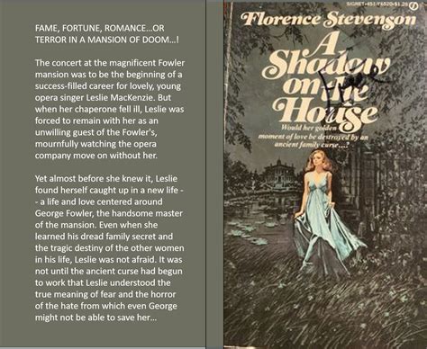 A Shadow on the House by Florence Stevenson | Gothic romance books ...