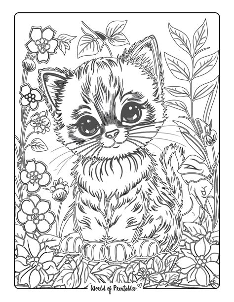Cat Coloring Pages For Kids & Adults - World of Printables