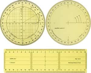 Aleph Recessed Pack – Large Angle Ruler + Trigonometry Protractor ...