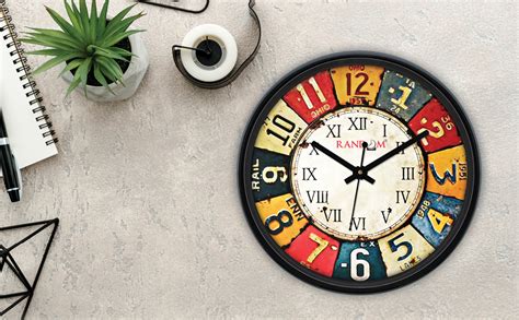 Buy RANDOM Timex Plastic Wall Clock (30cmX30cmX5cm, Black) Online at ...