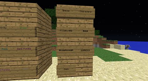 Image result for How to Add Color to Signs Minecraft