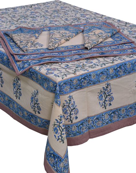 Chhipaprints Square Table Cover Meri Gold 6 Chair : Amazon.in