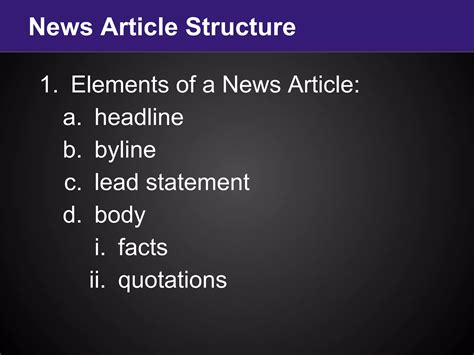 Image result for Newspaper Article Structure