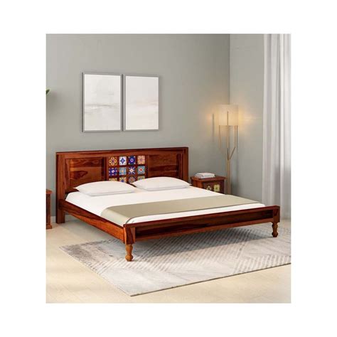 Gourav Wood Mart Solid Sheesham Wood King Size Bed for Bedroom & Home ...