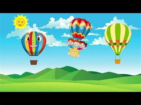 Hot Air Balloon Rhyme | Nursery Rhymes For Children's | Education With ...