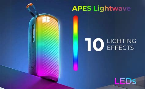 APES Lightwave Bluetooth Speaker, 8Hrs Playtime, TWS Couplet Feature ...