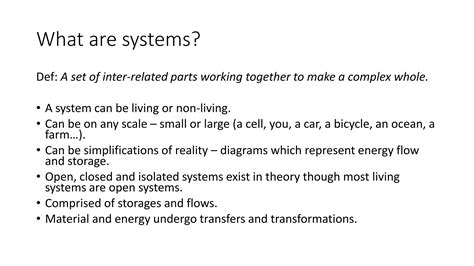 Systems And Models