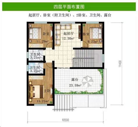 占地120平米四层别墅设计图，户型不大但功能齐全，收藏不吃亏_盖房知识_图纸之家