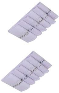 Piftif Mens Hanky Pack of 12 ["White"] Handkerchief - Buy Piftif Mens ...