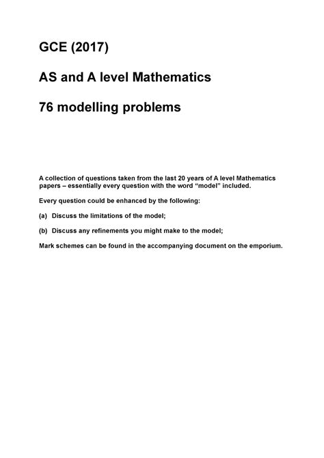 A Level Maths Modelling 的图像结果