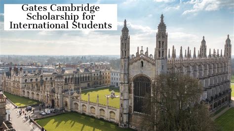 Gates Cambridge Scholarship for International Students