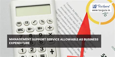 Management support service allowable as business expenditure