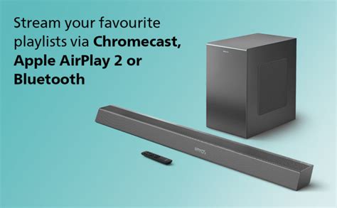 Philips Soundbar TAB8947 5.1 Ch (3.1.2) 660W (Black) Dolby Atmos ...