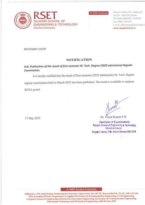 Rajagiri School of Engineering & Technology | Tier 1 NBA Accredited ...