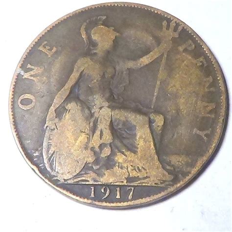 1917 Georgivs V Dei Gra Britt Omn Rex Fid Def Ind Imp: One | Etsy