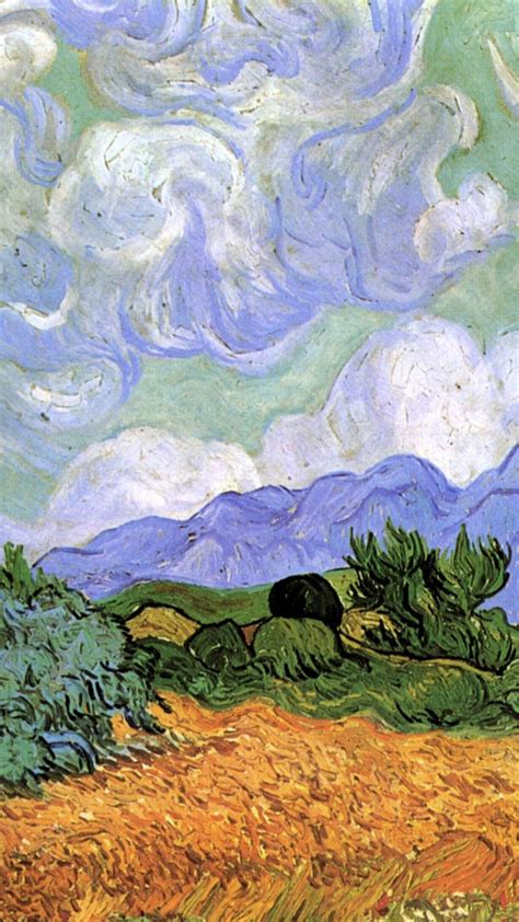 Download wallpaper Vincent van Gogh, Wheat Field, with Cypresses ...
