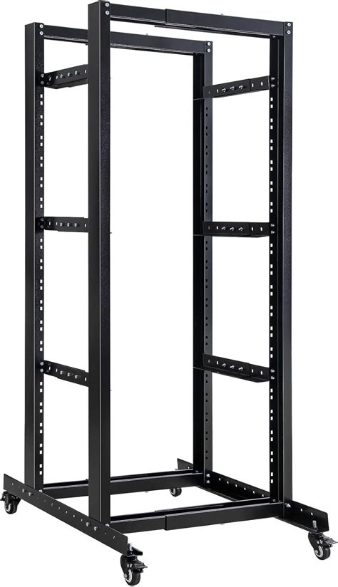 RIGMEC 27U Adjustable Open Frame Server Rack with Wheels- India | Ubuy