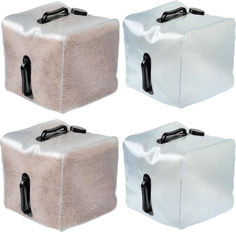 4 Pack Pool Ladder Weights for Above Ground Pools, Heavy Duty Plastic ...