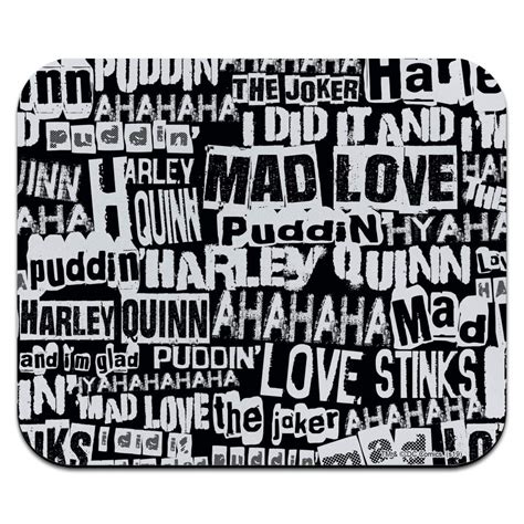 Harley Quinn Ransom Pattern Low Profile Thin Mouse Pad Mousepad ...