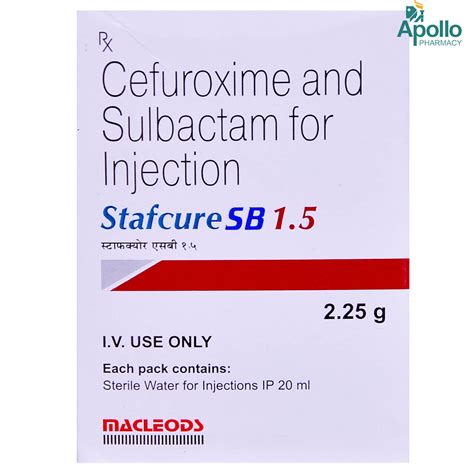 Stafcure Sb 1.5gm Injection 2.25gm | Uses, Side Effects, Price | Apollo ...