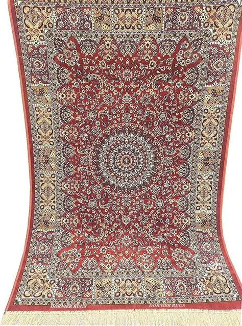 Buy Kashmiri,Traditional Silk Velvet Touch Carpet with Anti Slip ...