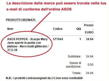 Image result for ASOS Returns Label