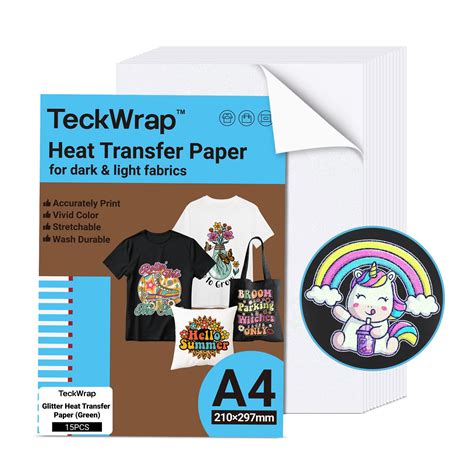 Amazon.com : Inkjet Iron On Heat Transfer Paper 8.5 x 11 For Dark ...