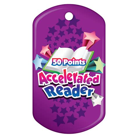 Accelerated Reader, 50 Points Brag Tags | SchoolLife.com