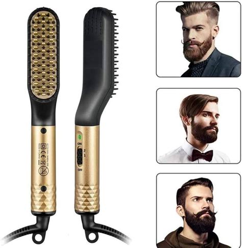 Beard Straightener for Men-Electric Hot Beard Straightener Brush ...