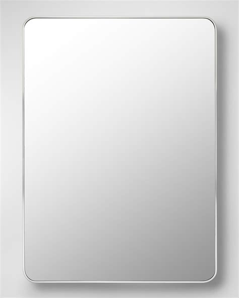 Surya Anastasya 46" Wall Mirror, Silver | Horchow